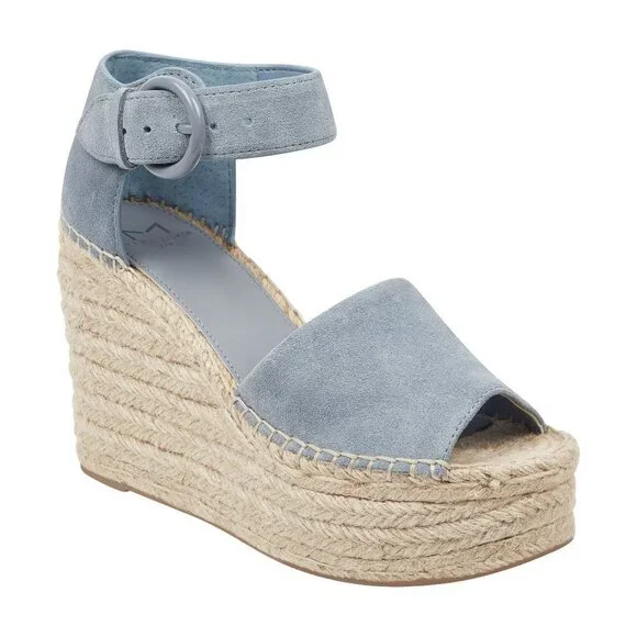 MARC Fisher Espadrilles "Alida" Blue New Sz 10 - Picture 1 of 9